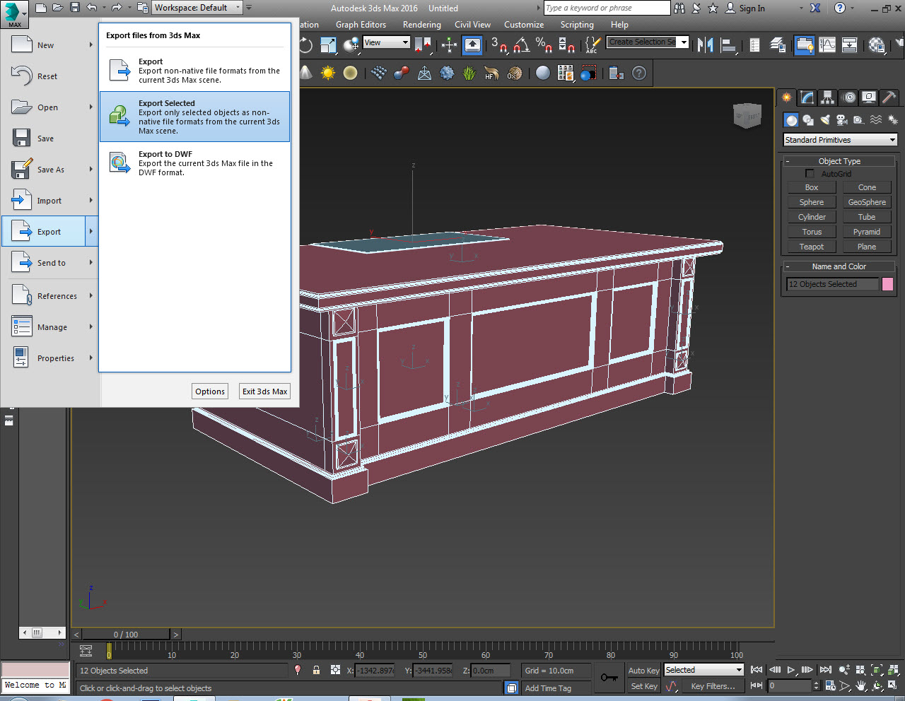 Cách Chuyển File 3D Trong 3Dsmax Thành 2D Trong Autocad | Trang Học Vẽ  Autocad, Sketchup, 3Dsmax | Www.Mondp.Com